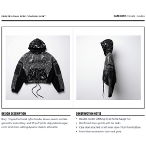 Sudadera con Capucha para Mujer, 500 g/m², Felpa de Algodón, Estampado Puff, Bordado, Estilo Urbano Regular, Forrada, Fabricante OEM, Venta al por Mayor - Product Image 6