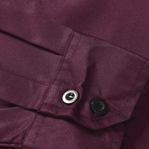 Classic <b>Men's</b> Dress <b>Shirt</b> <b>White</b> Polyester Slim Fit Square Collar Business Dress <b>Shirts</b> For <b>Men</b> Factory Rate - Product Image 4