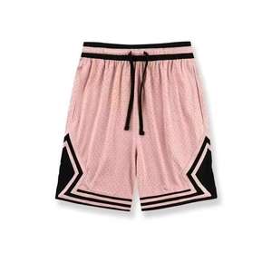 Pantalones cortos Vintage para hombre con estampado personalizado, pantalones cortos retro de baloncesto de malla doble lisos para hombre - Product Image 1