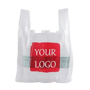 Groccery T-shirt çanta ile yeniden özel baskı plastik ambalaj Logo kabul Viet Nam üretici ucuz doğrudan fiyat yapılan