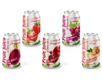 Sap Drank 330Ml Aangepaste Label Beschikbaar Tropische Smaken: Passievrucht, Mangosteen, Mango, Sinaasappel, Appel