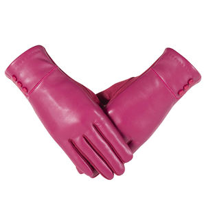 Gants en cuir véritable de haute qualité pour l'hiver, doux au toucher, coupe-vent et offrant une protection thermique quotidienne - Product Image 2