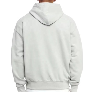 เสื้อฮู้ดดี้ผ้าฝ้ายเนื้อหนาคุณภาพสูง ไม่มีเชือก แบบสวมหัว สีดำล้วน ตัดเย็บตามสั่ง รุ่น 2026 - Product Image 6