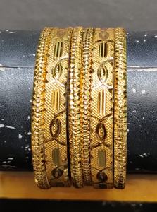 Premium Quality <b>Bangles</b> with 22CT Gold Plated Round Shaped Trendy Designed <b>Bangles</b> <b>Set</b> for Sale by Exporters - Product Image 2