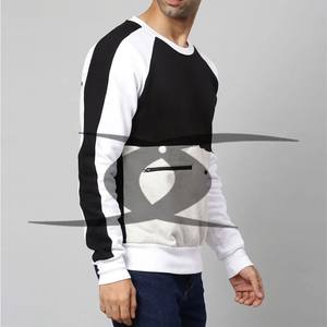 Unisex 100% Cotton Oversize <b>Thermal</b> Sweatshirt Custom Logo Embroidery Solid Pattern Crewneck Pullover Winter Hoodie <b>Men</b> - Product Image 4