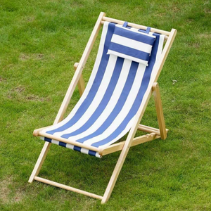 Chaise de plage moderne Moon, légère, portable, durable, mobilier d'extérieur, <span class=keywords><strong>pliable</strong></span>, <span class=keywords><strong>en</strong></span> bois, chaise longue pour adultes - Product Image 1