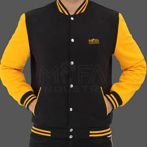 Letterman-Vestes avec broderie et patchs Veste classique style collège pour hommes OEM vente directe d'usine - Product Image 3