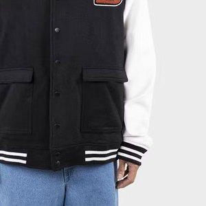 Veste de baseball légère en toile pour hommes Lettrage de style streetwear personnalisable Design d'hiver Couleurs personnalisées Tailles disponibles - Product Image 5