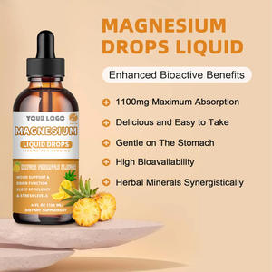 Suplemento Calm and Relax <span class=keywords><strong>Gotas</strong></span> líquidas de magnesio con complejo de magnesio Rico en minerales Sabor natural <span class=keywords><strong>para</strong></span> adultos Soporte <span class=keywords><strong>para</strong></span> dormir - Product Image 5