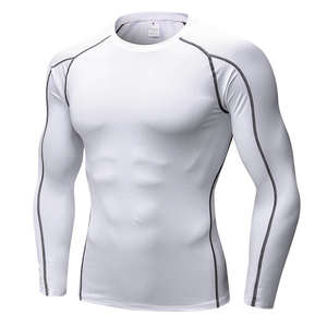 Sublimation Printed Spandex Bjj Quick-dry <b>Men</b> Compression Shirt <b>Top</b> <b>Long</b> <b>Sleeve</b> Sports Baselayer <b>Running</b> Dry Rash Guard - Product Image 3