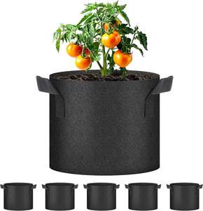 Sacs de culture en tissu robustes de 1 gallon avec poignées en ruban, pots en tissu aérés pour plantes - Product Image 1