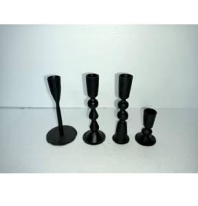 Candelabro de Metal Negro con Diseño Nórdico Audaz, Hecho a Mano y Ecológico, Moderno y Personalizable para Decoración del Hogar en Pascua y Navidad - Product Image 5