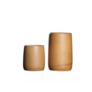 Tasse en bambou naturel avec/sans poignées, non toxique, artisanale, écologique, de haute qualité, style classique, cadeau d'affaires - Product Image 6