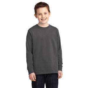 เสื้อยืดแขนยาว5.4ออนซ์สำหรับ100%, เสื้อยืดแขนยาวสำหรับทุกเพศเสื้อยืดแขนยาวสำหรับวัยรุ่นคลาสสิกขนาดเล็ก - Product Image 1