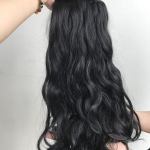 Extensions de cheveux vietnamiennes meilleure qualité Double machine trame naturelle ondulée couleur naturelle 100 cuticule alignée - Product Image 1
