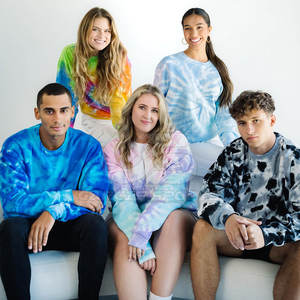 Sudadera con tinte de corbata para hombre, jersey de calle de gran tamaño con patrón de lavado Vintage para trajes de invierno informales de moda - Product Image 6