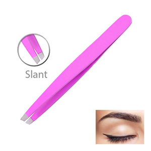 Ensemble de 3 pinces à épiler en acier inoxydable pour sourcils, à pointe inclinée et pointue - Product Image 4