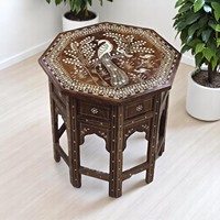 Boîte en bois artisanale avec incrustation d'os de chameau, panneau mural décoratif en bois de rose, accent de décoration intérieure, article cadeau