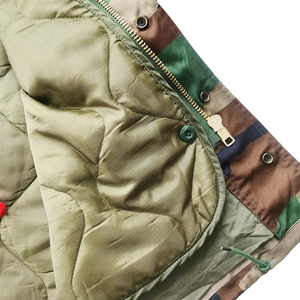<b>Men's</b> Winter Long <b>Safari</b> Parka Hooded <b>Jacket</b> Coated Stand Collar Waterproof Breathable Windproof 100% Polyester Zipper Closure - Product Image 5