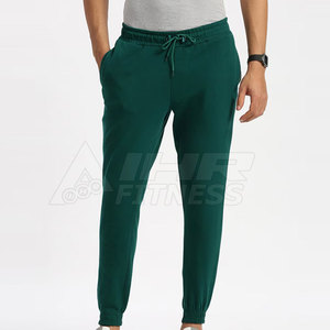 Venta caliente de calidad superior de cintura media pantalones de jogging de ajuste regular de algodón poliéster lienzo ligero estilo casual servicio OEM - Product Image 1