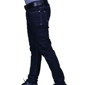 Pantalon jean en coton pour hommes de la meilleure qualité fabriqué en usine Offre Spéciale en gros Style décontracté taille moyenne léger motif droit - Product Image 2