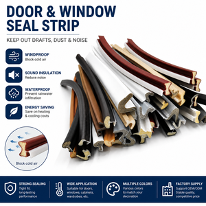 Tiras de Sellado de Espuma de Poliuretano Modernas Tengyun TY 315 al por Mayor, Tiras de Sellado para Puertas con Tornillos, Resistentes a la Intemperie e Insonorizantes, <span class=keywords><strong>AAMA</strong></span>/ - Product Image 1