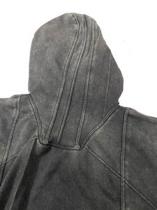 Sweat à capuche pour hommes 100% coton vieilli Sweat à capuche unisexe vierge personnalisé Pull à capuche casual vierge Pull à capuche - Product Image 3