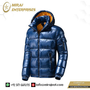 Parkas impermeables para hombre, prendas de vestir de otoño, trajes a prueba de viento, sombrero desmontable, Parka, abrigo para hombre, invierno, nuevo, metálico, brillante, cálido y grueso - Product Image 2