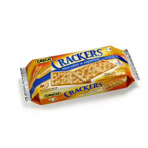 Galletas crujientes bajas en sal Crich Salty, snack de cereales horneado, 250g x 12 paquetes (G25X10) - Product Image 1