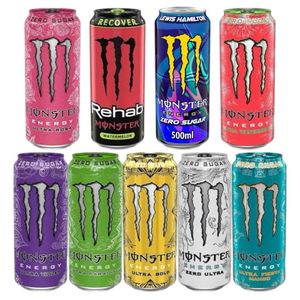 Monster <b>Energy</b> Ultra Black, Sugar <b>Free</b> <b>Energy</b> <b>Drink</b>, 16 Ounce (Pack of 15) - Product Image 3