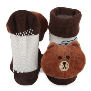 Newborn <b>Booties</b> - Brown - Product Image 2