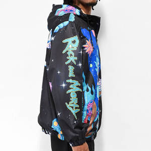 Chaqueta cortavientos de venta en línea de color y tamaño personalizados, Material de carcasa de poliéster, chaqueta cortavientos de calidad fina para hombre - Product Image 3