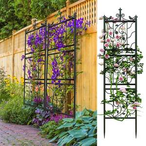 Enrejado de metal para plantas de pérgola, elegante soporte de jardín para exteriores, decoración para el hogar y el patio, diseño de estructura - Product Image 1