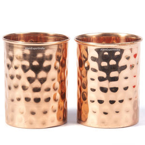 Conception martelée de meilleure qualité supérieure taille personnalisée brillante polie pour l'eau potable verre cadeaux pour les fêtes mariage maison déco - Product Image 5