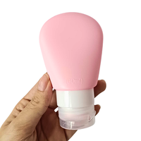 Flacon cosmétique en silicone 60 ml et 90 ml, matériau silicone + PP, haute qualité, design moderne avec couvercle, idéal pour les cadeaux promotionnels