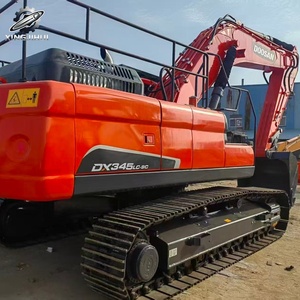 Excavadora Usada Doosan DX345 de 34 Toneladas con Cucharón de 1.6m³, Marca Coreana Original, Excavadora de Construcción Grande sobre Orugas, Bajo Número de Horas, Certificación CE - Product Image 2