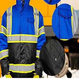 Ropa de trabajo de seguridad Sudadera CON CAPUCHA DE SEGURIDAD reflectante de alta visibilidad para hombres Chaqueta de trabajo de invierno de alta visibilidad de seguridad más cálida - Product Image 2