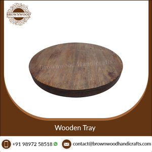 Grand plateau en bois de manguier personnalisé, gris brûlé, couleur lavis, sculpté à la main, plateau de service pour la décoration de la maison, occasions alimentaires - Product Image 6