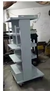 Chariot de moniteur laparoscopique en acier inoxydable de haute qualité meilleur prix de la Source d'alimentation manuelle du fournisseur indien - Product Image 4