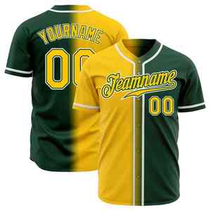 Maillot de baseball vierge respirant pour hommes chemises boutonnées décontractées à manches courtes maillot de sport d'équipe active - Product Image 1