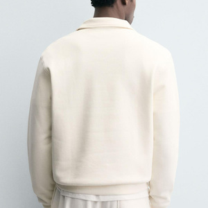 Sudadera de Forro Polar de Algodón y Poliéster para Hombre, Cuello Alto, Servicio OEM para Pedidos al por Mayor, Mangas Largas con Logotipo Personalizado, Estilo Casual - Product Image 6