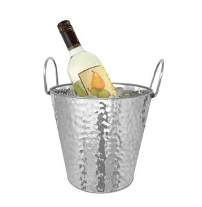 Seau à glace rond en acier inoxydable, cuve à vin avec poignée en métal pour intérieur, extérieur, Restaurant, seau à bière pour fête, Bar, maison, mariage - Product Image 4