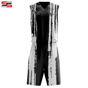 Maillots réversibles avec bas de basket-ball en gros uniformes de basket-ball réversibles personnalisés maillot d'entraînement fabriqué au Pakistan - Product Image 4