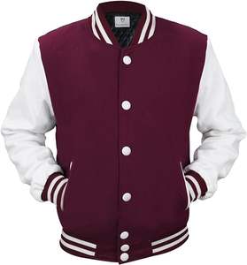 New Arrival Varsity <b>Jackets</b> With Leather Sleeve Patches <b>Work</b> Casual Wear College Boy <b>Jackets</b> Custom Varsity <b>Jackets</b> - Product Image 1