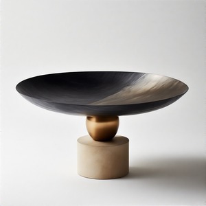 Bol à couronne en satin bol de service élégant en forme ronde personnalisée pour la décoration de service de mariage d'hôtel à la maison utiliser un bol - Product Image 5