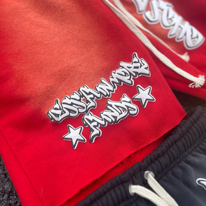 กางเกงขาสั้นผ้าฝ้ายพิมพ์ลายดิจิตอลกางเกงขาสั้นเล่นเหงื่อผ้าซักเป็นกรดแฟชั่นใหม่สำหรับ100% - Product Image 5