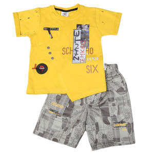 Traje de Manga Corta para Niño 6B-43 - Amarillo - Product Image 1