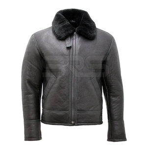 Chaqueta de piel de oveja de diseño personalizado, chaqueta de invierno de color sólido para hombre, ropa de calle, gran oferta, chaqueta de piel de oveja para hombre - Product Image 1