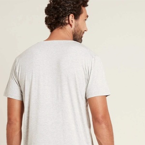 Camisetas de poliéster 100% para hombre, ropa de calle de gran tamaño elástica suave, camisetas informales de manga corta para gimnasio - Product Image 4