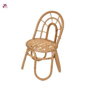 Chaise d'enfant en rotin moderne Chaise longue en rotin Fauteuil à fleurs pour enfants Meubles vintage en rotin pour enfants fabriqués au Vietnam - Product Image 4